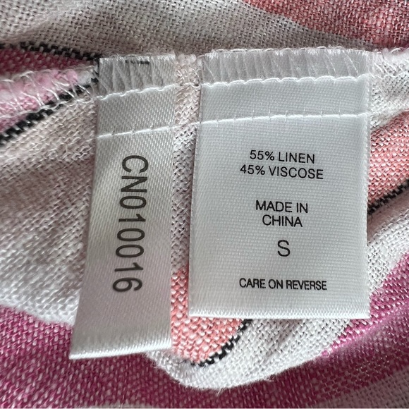 Ny&co pretty in pink wrap skirt linen blend small coral white NWT new maxi - Picture 4 of 8